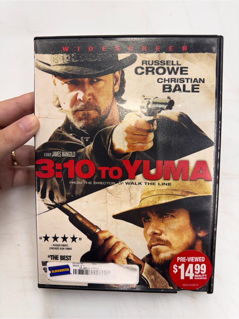 3:10 to Yuma (DVD) Widescreen Christian Bale Russell Crowe James Mangold Tested